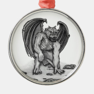 Golem Gargoyle Metal Ornament