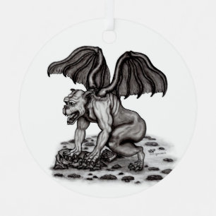 Golem Gargoyle Metal Tree Decoration