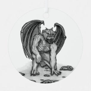 Golem Gargoyle Metal Tree Decoration