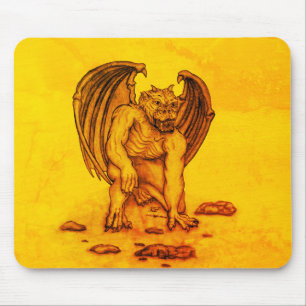 Golem Gargoyle Mouse Pad
