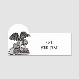 Golem Gargoyle Name Tag