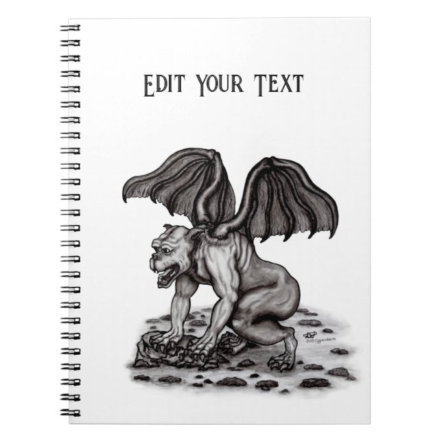 Golem Gargoyle Notebook (Front)