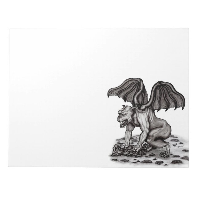 Golem Gargoyle Notepad (Front)