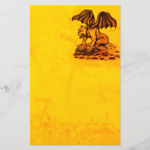 Golem Gargoyle Paper Sheet