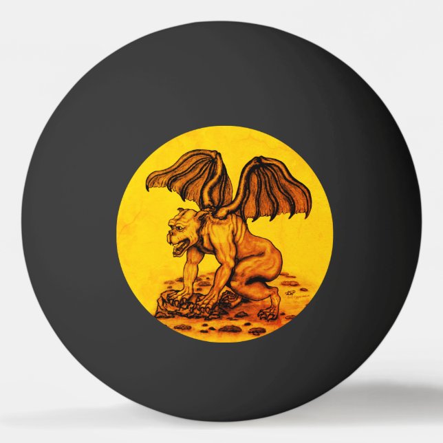 Golem Gargoyle Ping Pong Ball (Front)