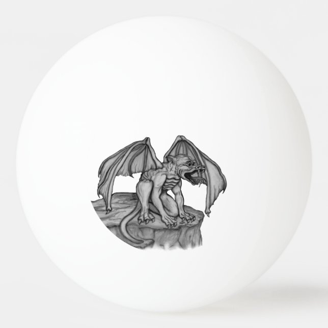 Golem Gargoyle Ping Pong Ball (Front)