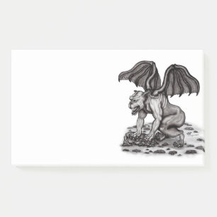 Golem Gargoyle Post-it Notes