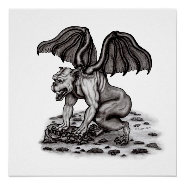 Golem Gargoyle Poster (Front)