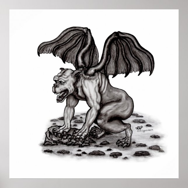 Golem Gargoyle Poster (Front)