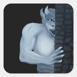GOLEM - Gargoyle Square Sticker