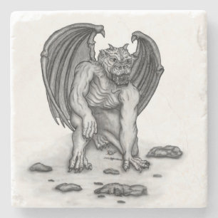 Golem Gargoyle Stone Coaster