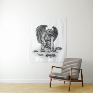 Golem Gargoyle Tapestry