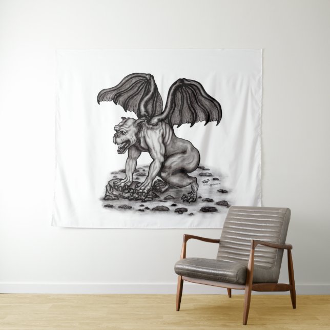 Golem Gargoyle Tapestry (In Situ (Horizontal))