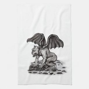 Golem Gargoyle Tea Towel