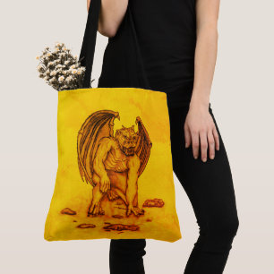 Golem Gargoyle Tote Bag