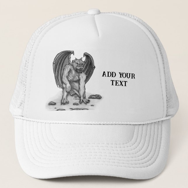 Golem Gargoyle Trucker Hat (Front)