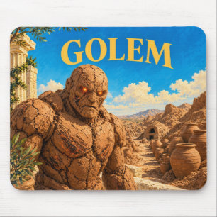 Golem, Gothic Fantasy Monster Mouse Pad