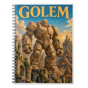 Golem, Gothic Fantasy Monster Notebook