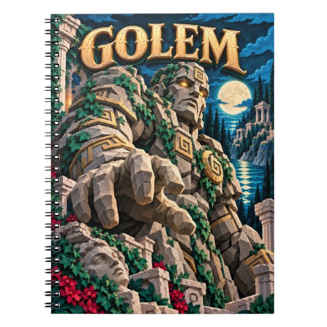 Golem, Paper Cut Monster Notebook (Front)