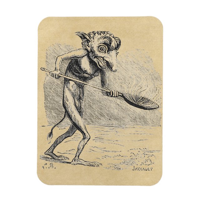 Golem Stirs the Cauldron Magnet (Vertical)