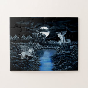 Golem vs Dolem District Fight Jigsaw Puzzle