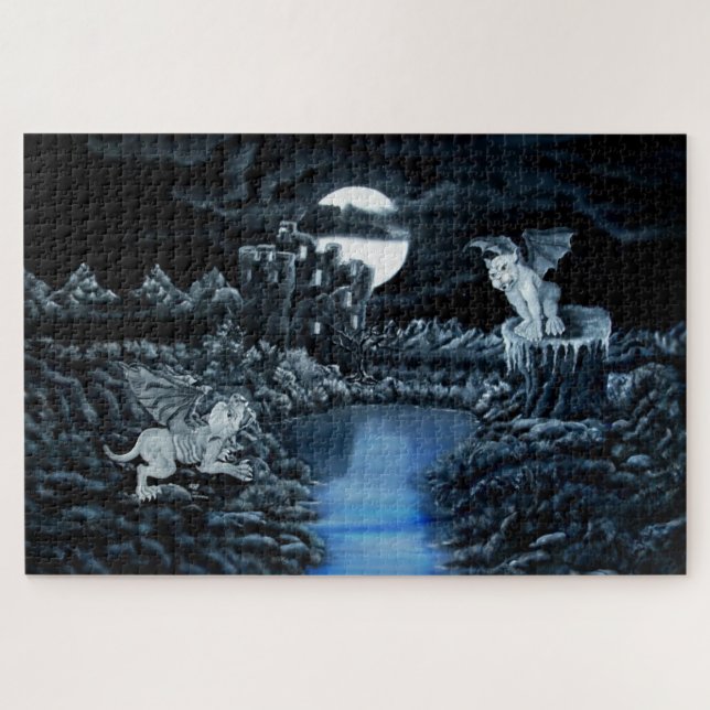 Golem vs Golem District Fight Jigsaw Puzzle (Horizontal)