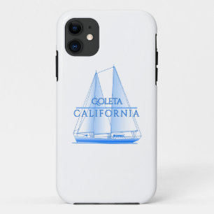 Goleta Coastal Nautical Sailing Sailor iPhone 11 Case