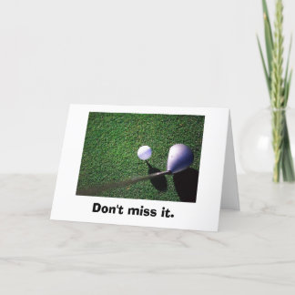 golf-05, Don't miss it. Invitation