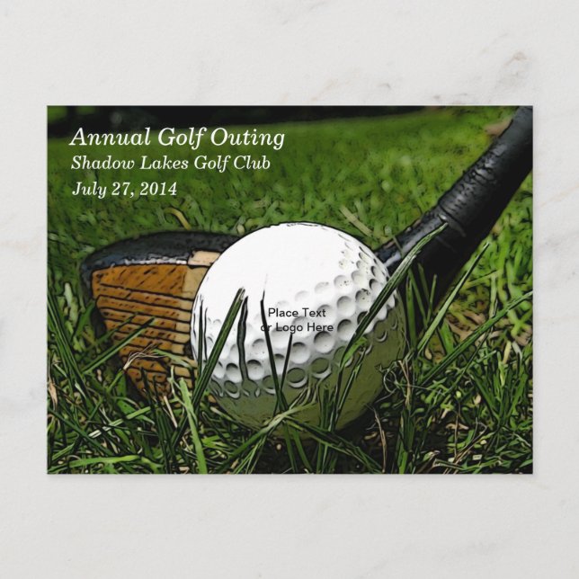 Golf 101 Invitation Postcard (Front)