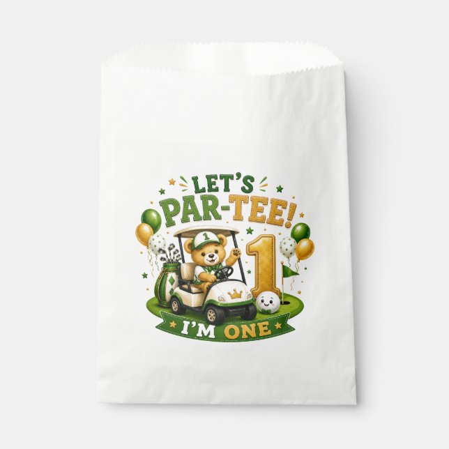 Golf 1st Birthday  Favour Bag (Front)