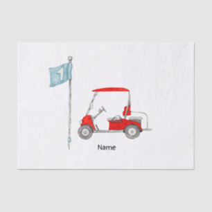 Golf  1st birthday golf party tissue paper