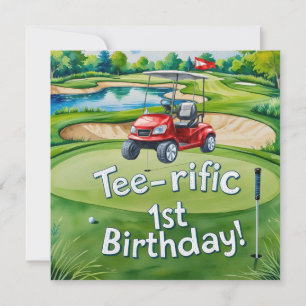 Golf 1st birthday one year old golfer