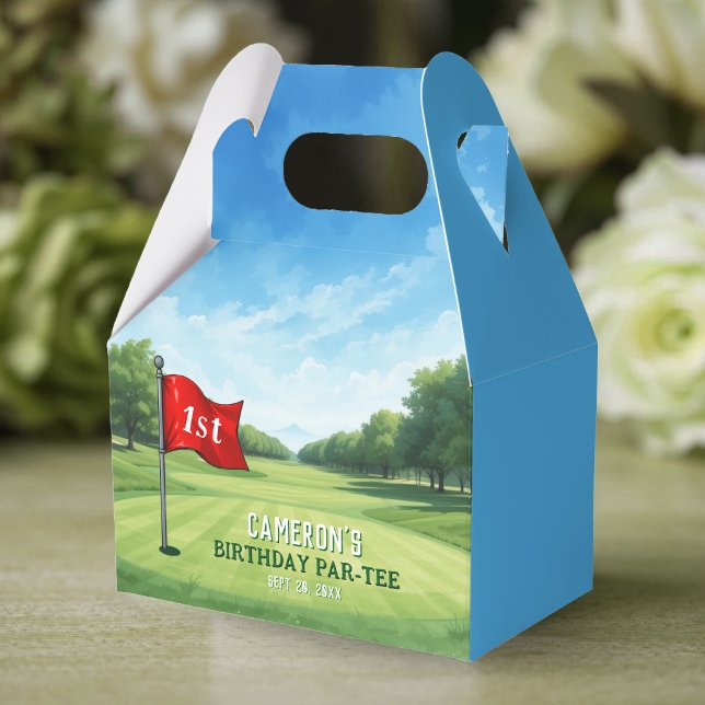 Golf 1st Birthday Party Hole In One Favour Box (Golf 1st Birthday Party Hole In One Favor Boxes
)