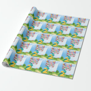 Golf 2nd Birthday theme for kid golfer  Wrapping Paper