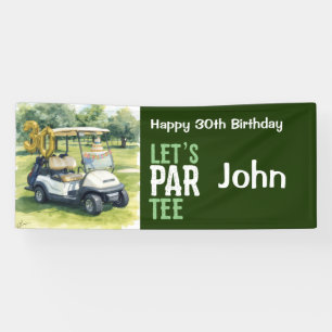 Golf 30th Birthday for golfer party Banner