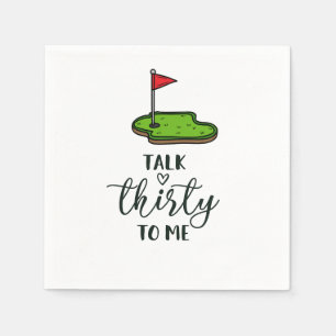 Golf 30th Birthday Par tee thirty party   Napkin