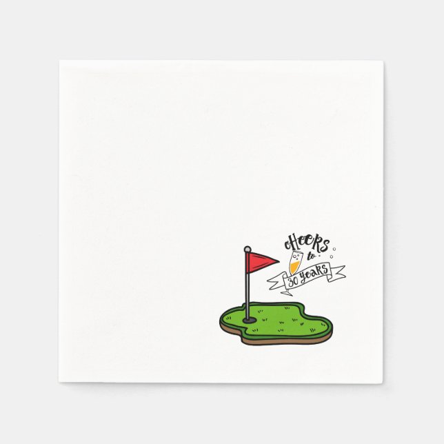 Golf 30th Birthday Par tee thirty party   Napkin (Front)