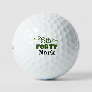 Golf 40th Birthday Par tee thirty party for golfer Balls