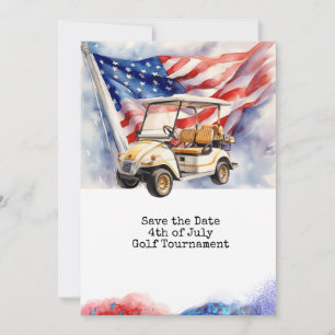 Golf 4th July Independence Day for golfer  Invitation
