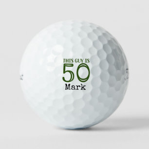 Golf 50th Birthday Par tee thirty party for golfer Golf Balls