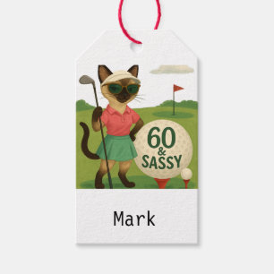 Golf 60th Birthday for Golfer Gift Tags