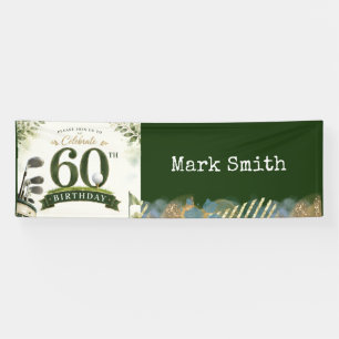 Golf 60th birthday party for golfer banner