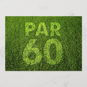 Golf 60th Birthday Party Invitation