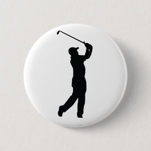 Golf 6 Cm Round Badge