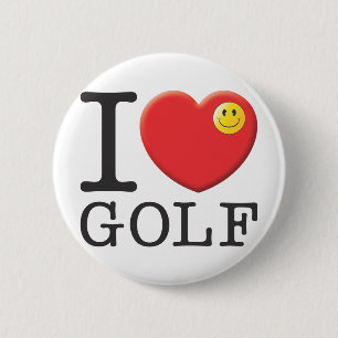Golf 6 Cm Round Badge