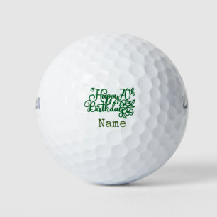 Golf 70th Birthday for golfer with number 70 Balls
