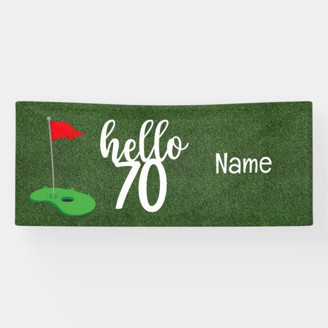 Golf 70th Birthday gifts for golfer    Banner (Horizontal)