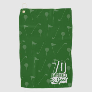 Golf 70th Birthday to golfer never looked so good  Towel