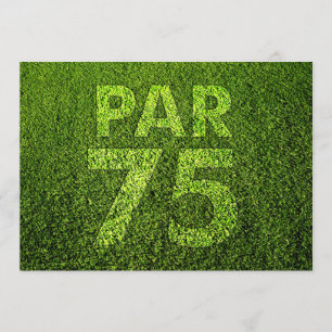 Golf 75th Birthday Party Invitation