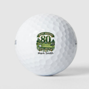Golf 80th Birthday Balls